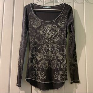 Maurices bling ribbed knit top-small like new